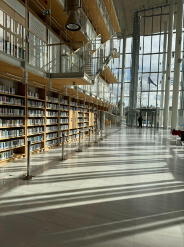 View inside the Greek National Library in Stavros Niarchos Foundation