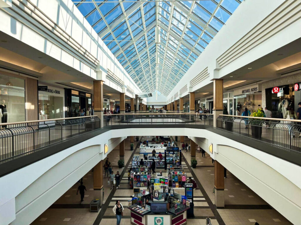 View of the interior of Polo Park from above