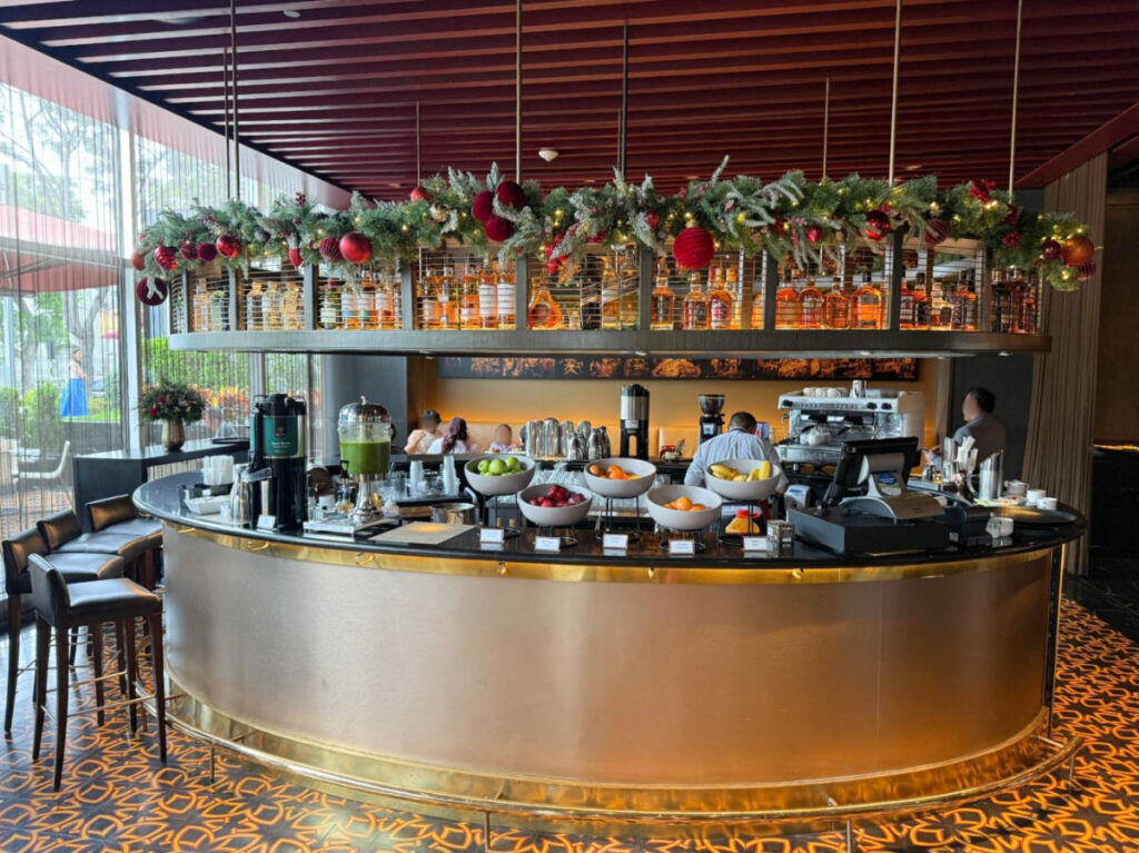 View from the interior of the Social Restaurant