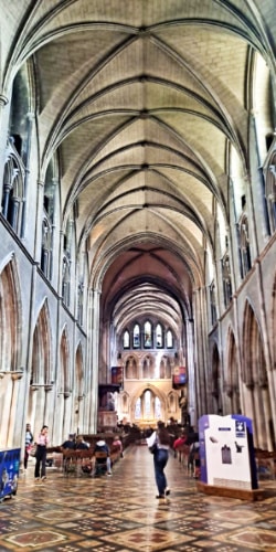 View of the majestic interior of St. Patrick’s Cathedral