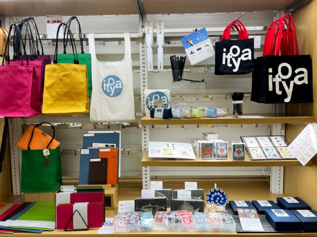 Variety of stationary goods in Itoya’s store