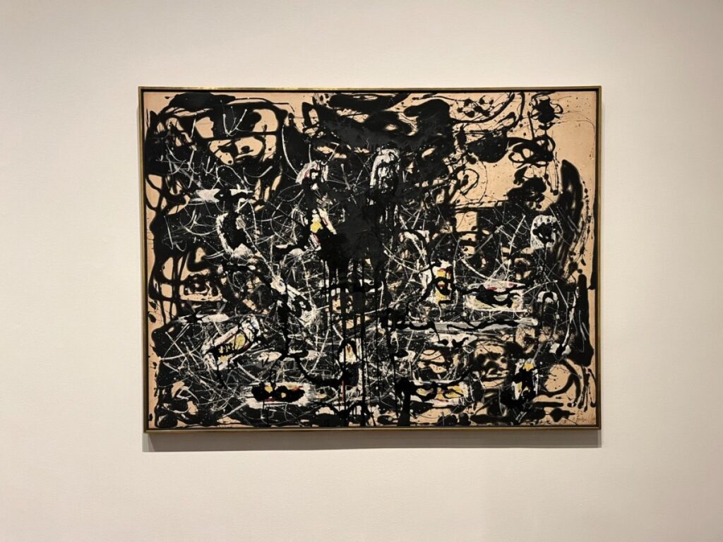 A Jackson Pollock painting on display at Frist Art Museum