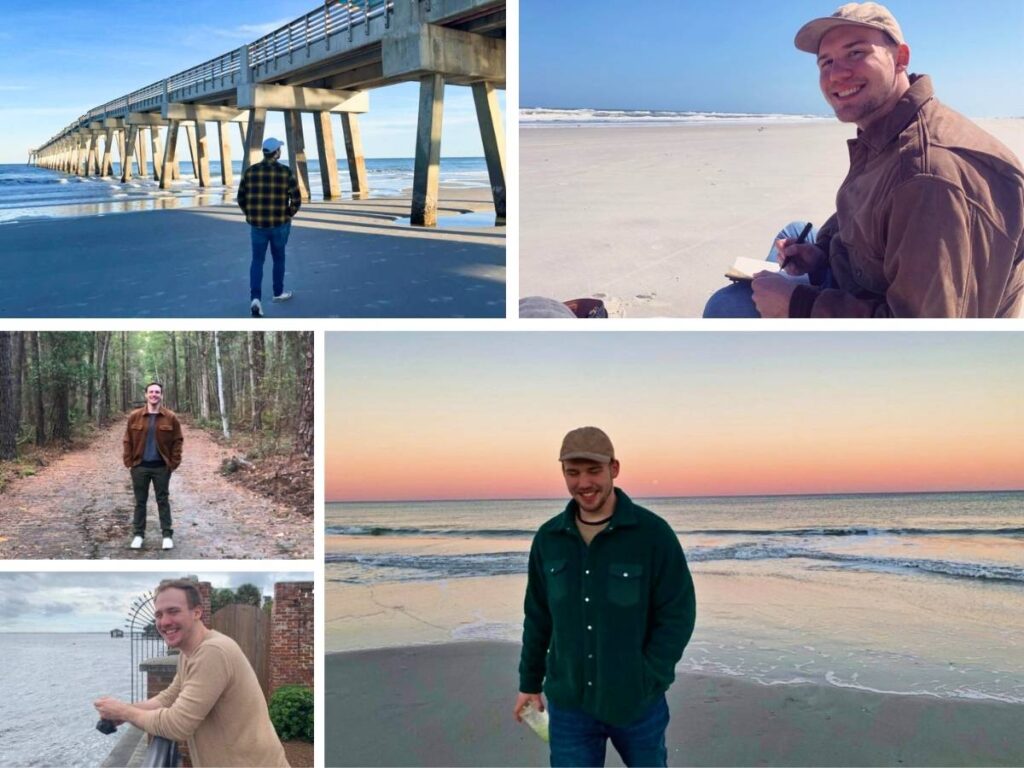 A photo collage of Jacksonville, Florida writer