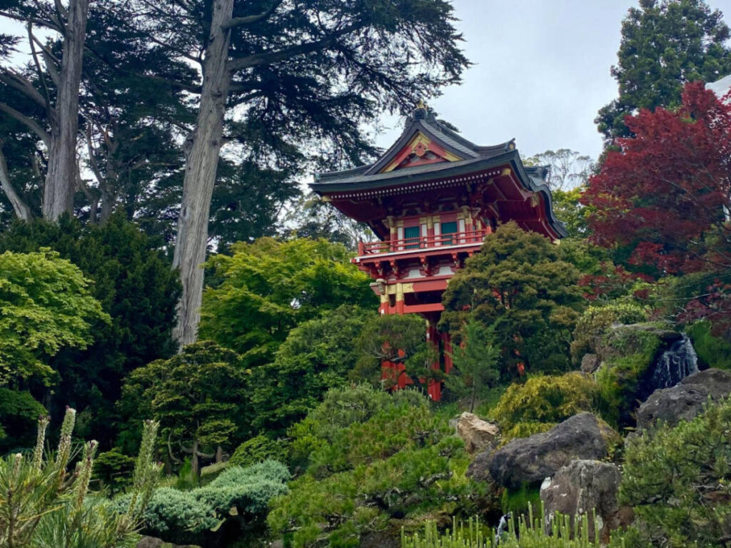A pagoda at the Japanese Tea Garden