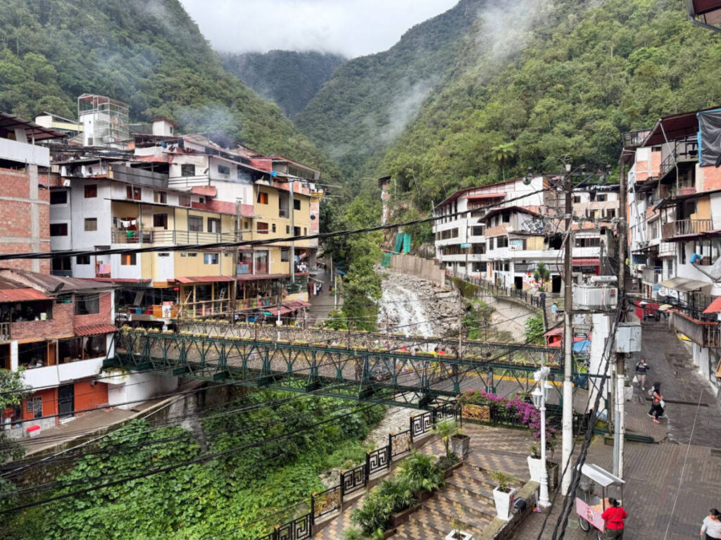 View of Aguas Calientes from a room at Jaya Machu Picchu Boutique Hotel