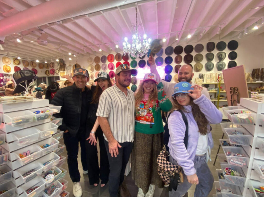 Travel Lemming author Jess on a group date at the Hat Bar by Pretty Please