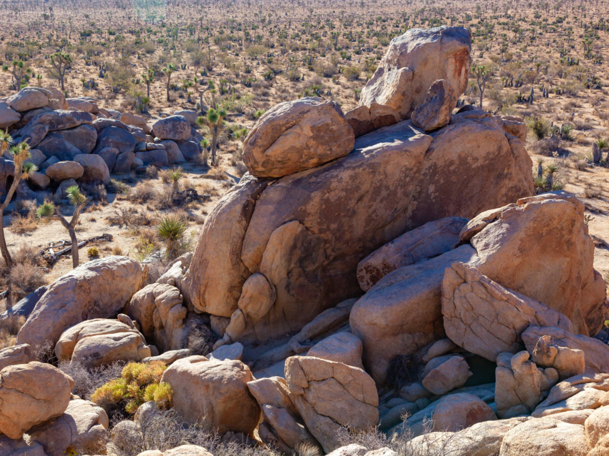 Giant boulders at Joshua Tree National Park, Palm Springs