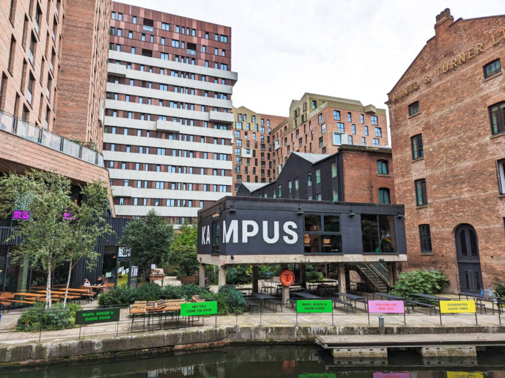 View of the tall buildings around the KAMPUS