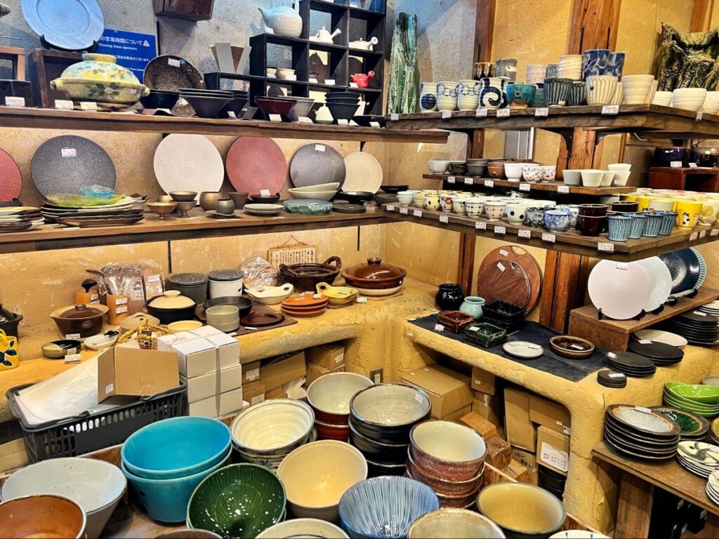 Kitchenwares on display at Kappabashi Kitchen Town