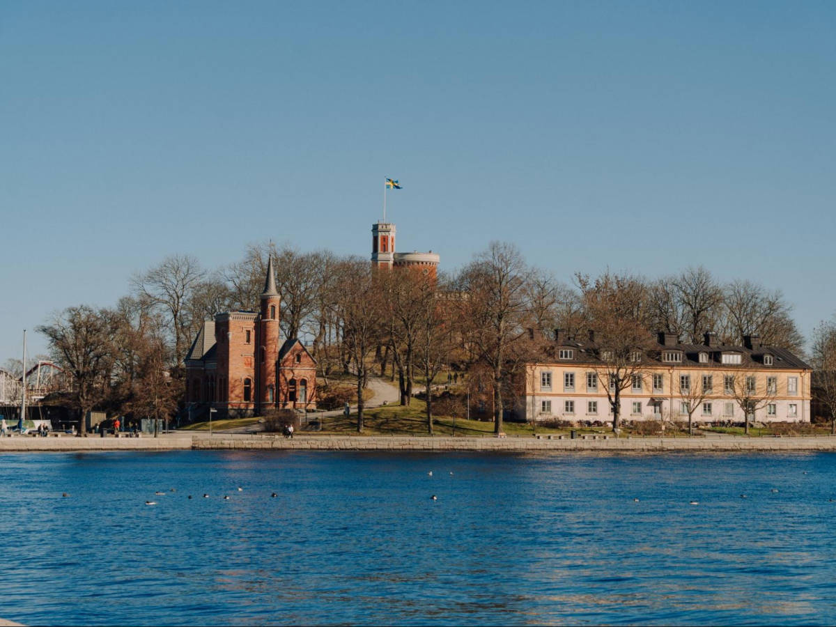 Panoramic view of Kastellholmen from Östermalm