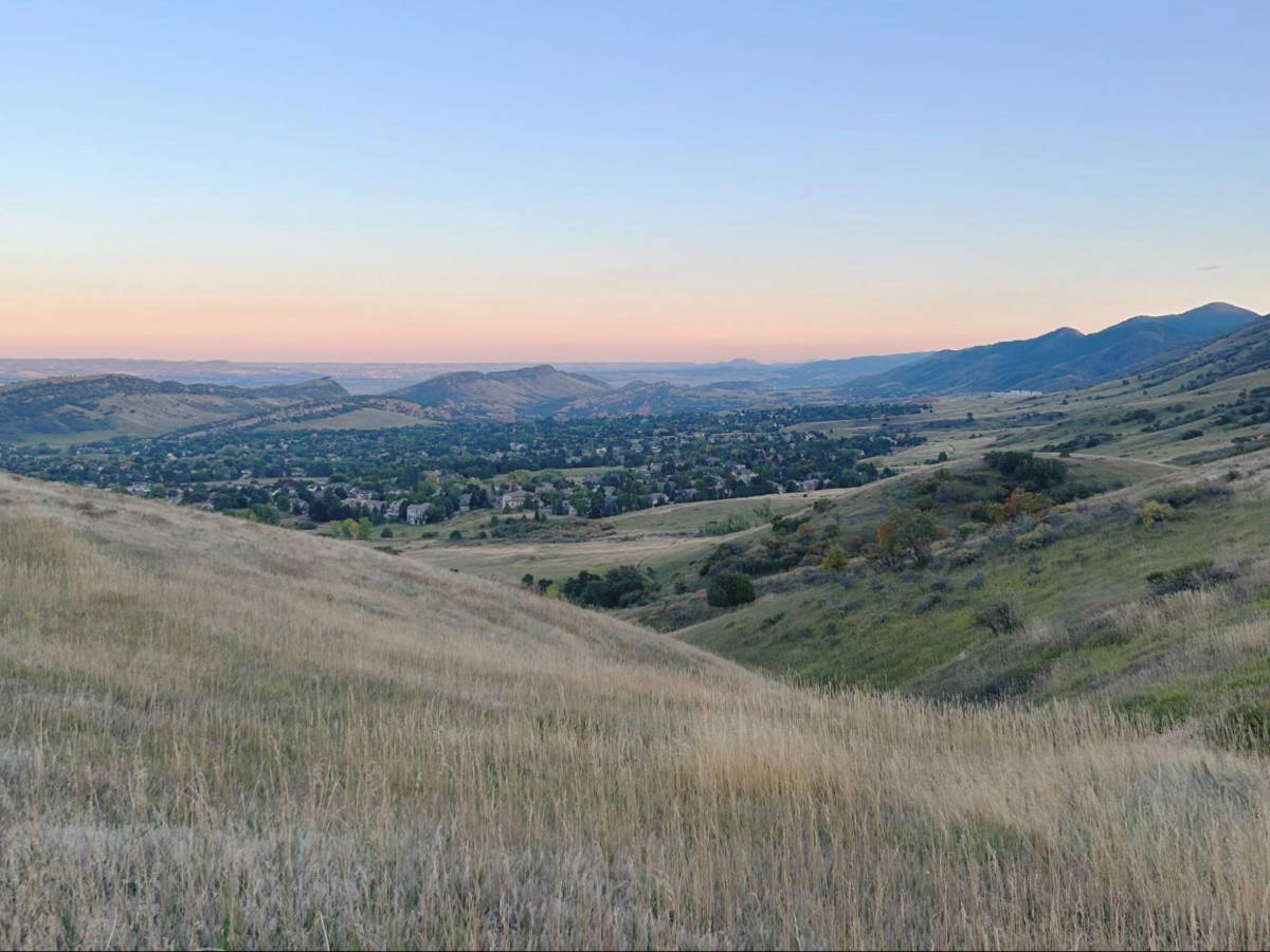 Panoramic view of the Ken Caryl neighborhood in the foothills