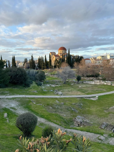 View at the Keramikos Ancient Cemetery