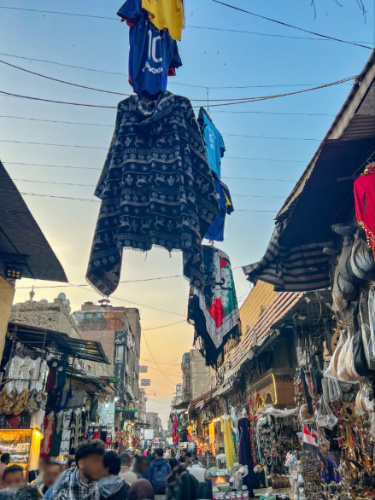 View of people shopping in Khan-el-Khalili