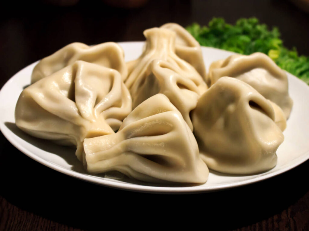 A plate full of Georgian dumpling