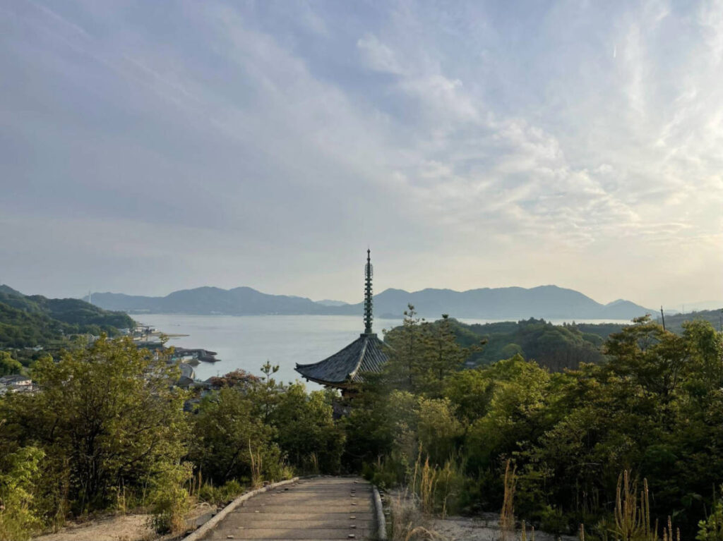 Scenic view seen above the Kojoji pagoda