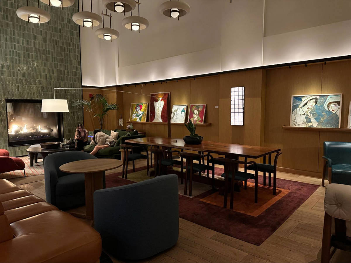 View form the inside of the lobby in Small Cabinet at L7 Chicago by Lotte