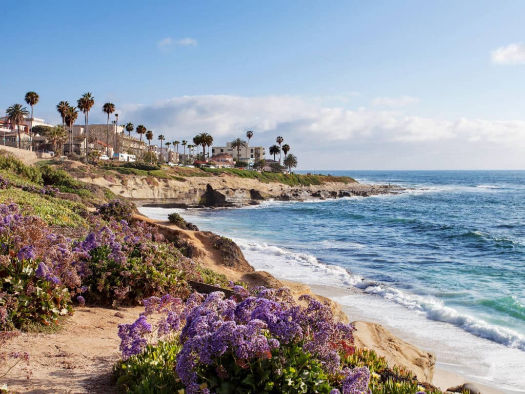 Scenic view of La Jolla in San Diego