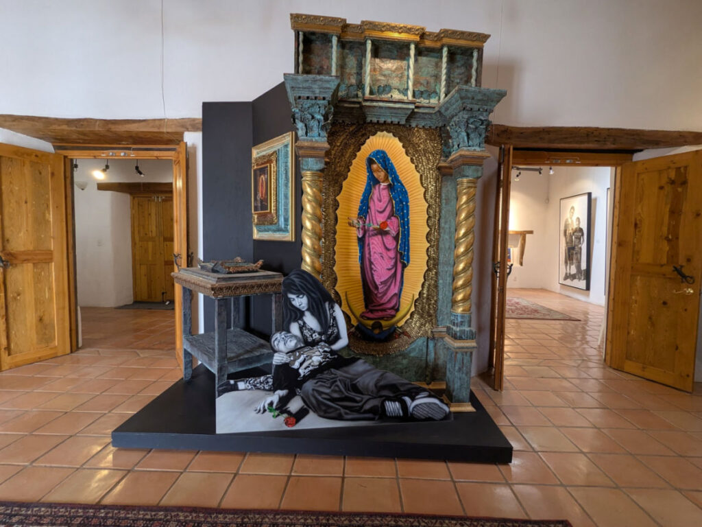 View of the Enriquez’s “La Rosa Dolorosa de Mi Vida Loca” installation