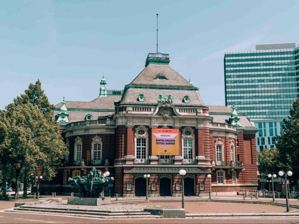 The classical building of  Laeiszhalle