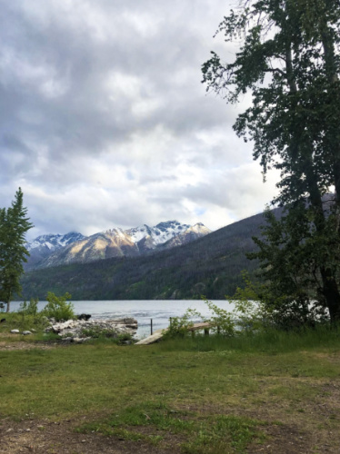 View of the lake from the trail