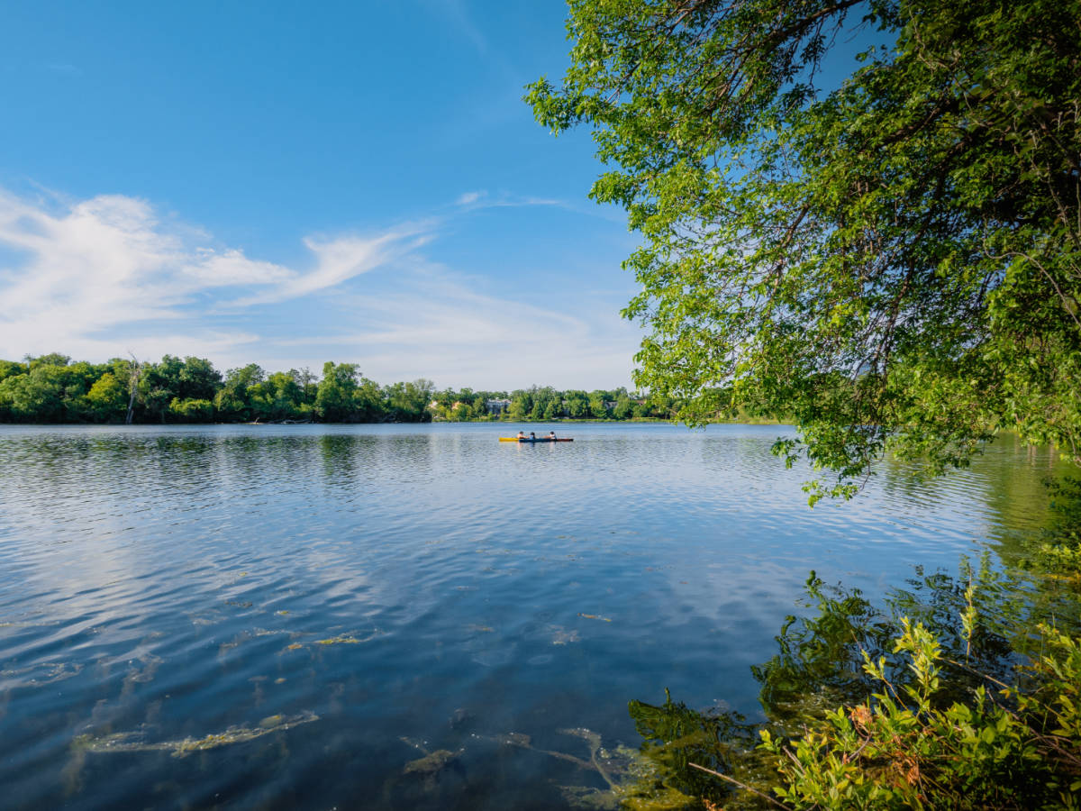View at the Lake of the Isles in Minneapolis