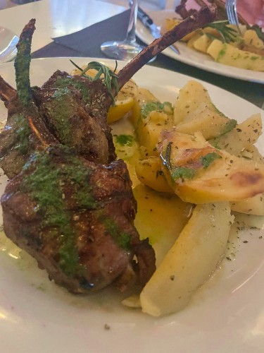 A plate of Lamb from Nisi Estiatorio