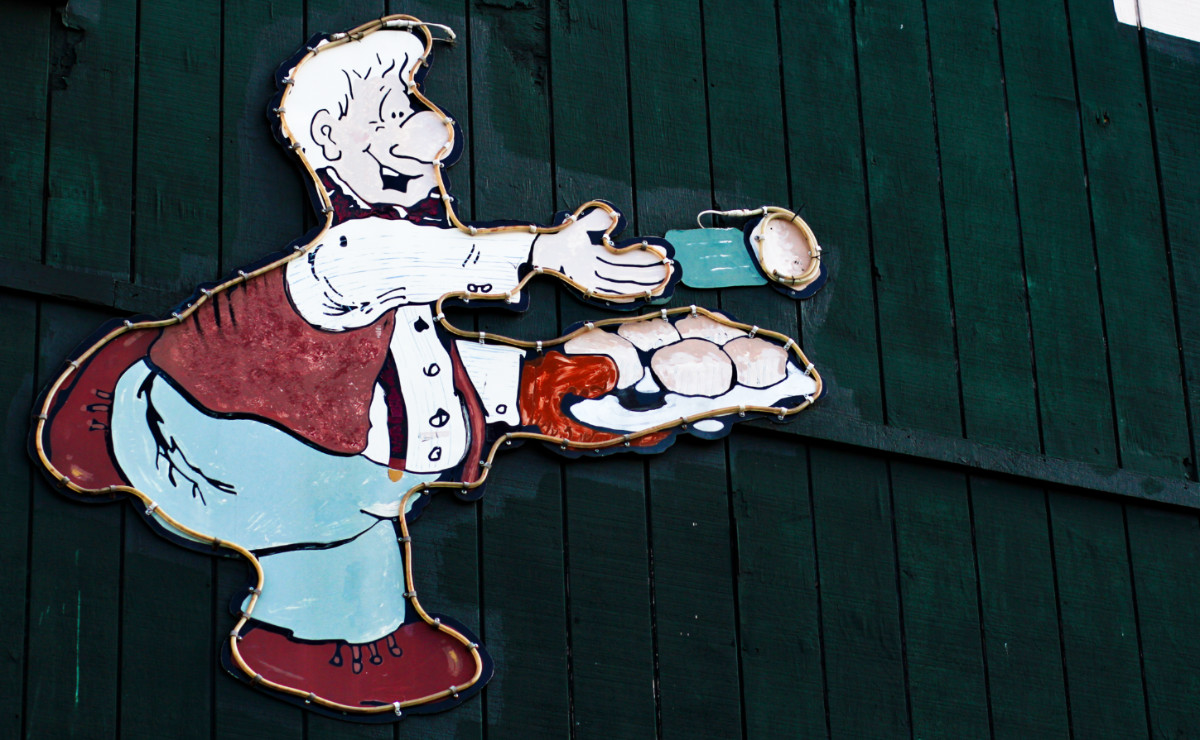 The vantage signage of Lambert's Cafe