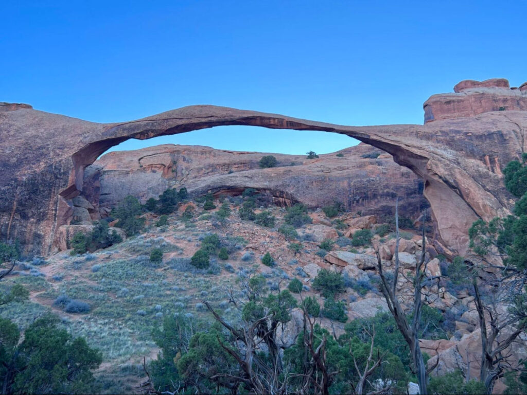 View of a Landscape Arch in Arches National Park