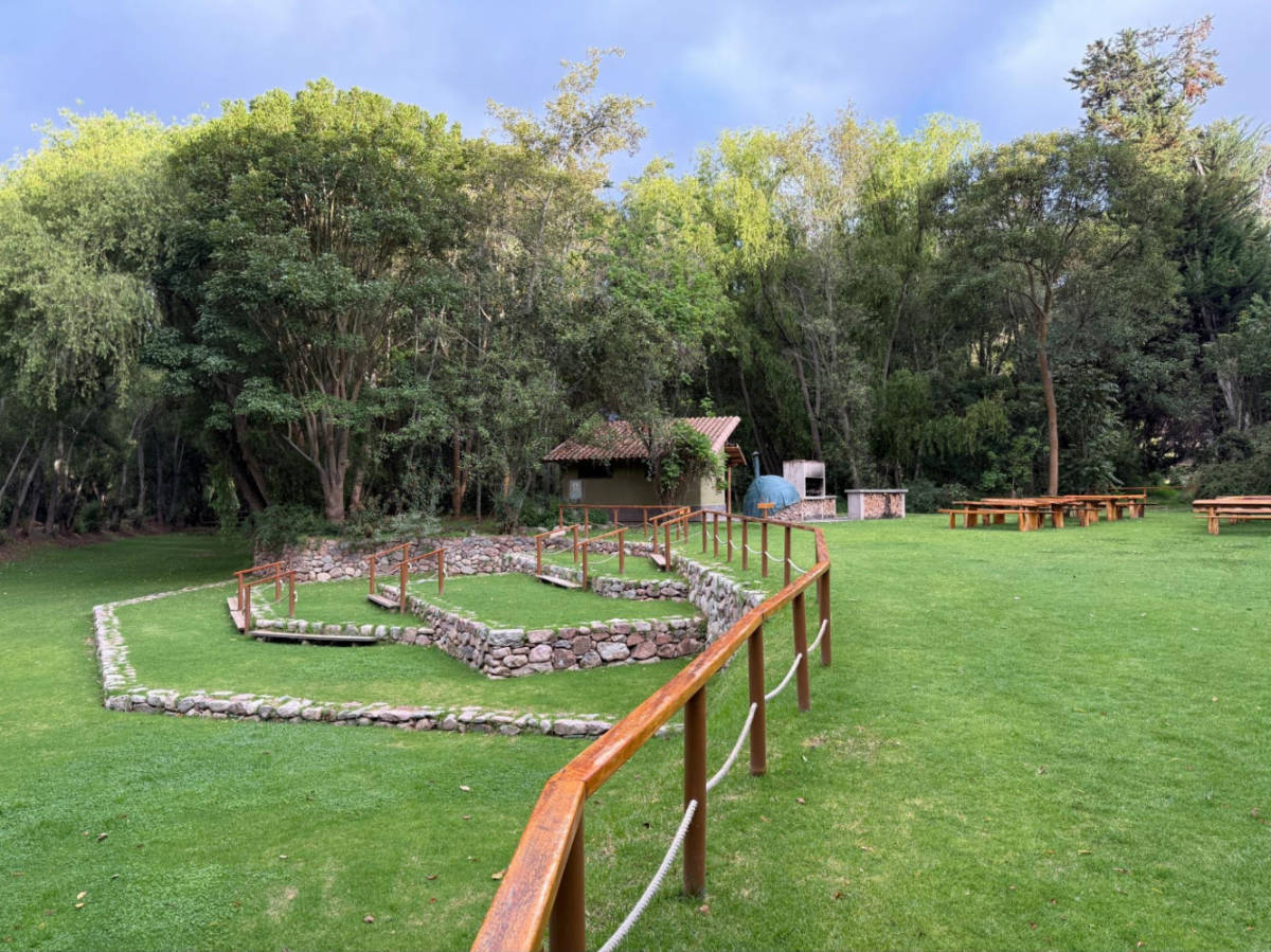 Behind the train station is a large outdoor event space, perfect for weddings