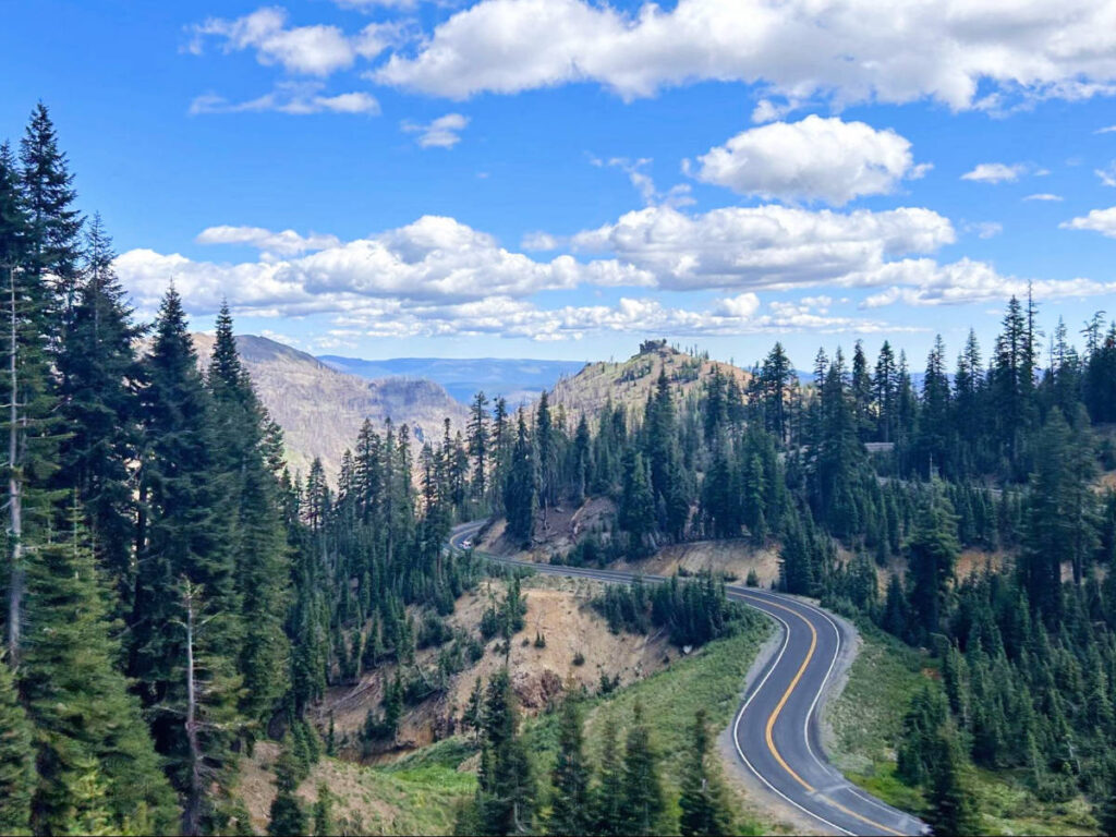 Overlooking view of the Lassen Volcanic National Park