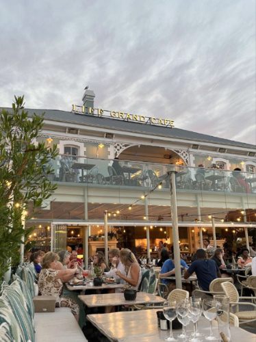 View of the Life Grand Café at the V&A Waterfront from the outside