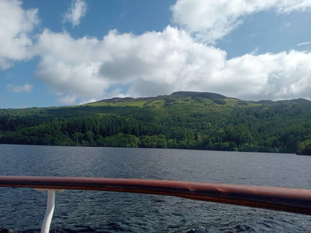 View from a boat tour on Loch Katrine