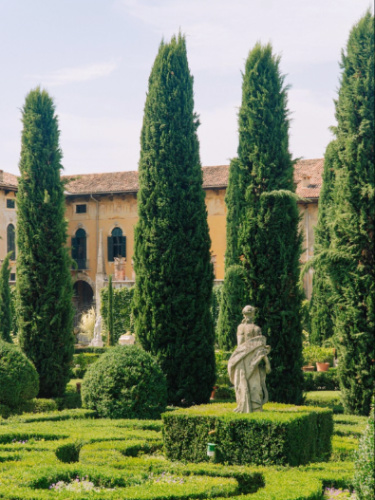 View at the lush Giardino Giusti