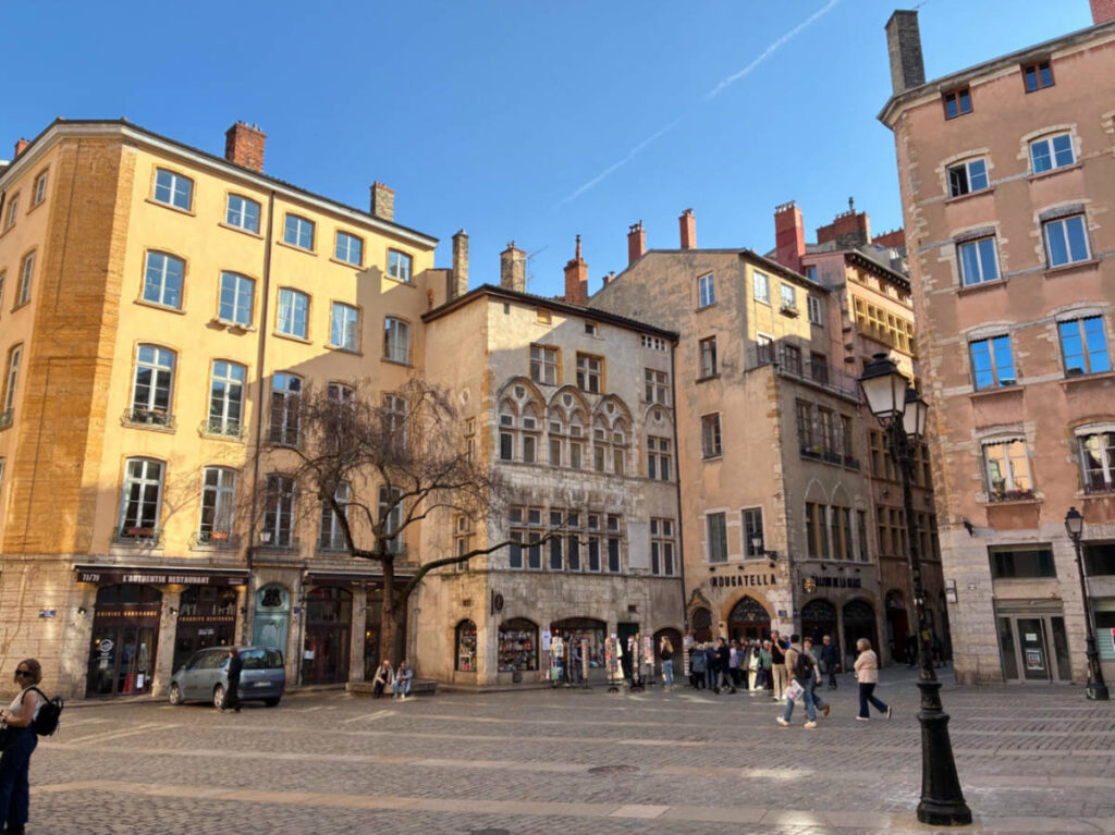 View of buildings at the Lyon’s Old City