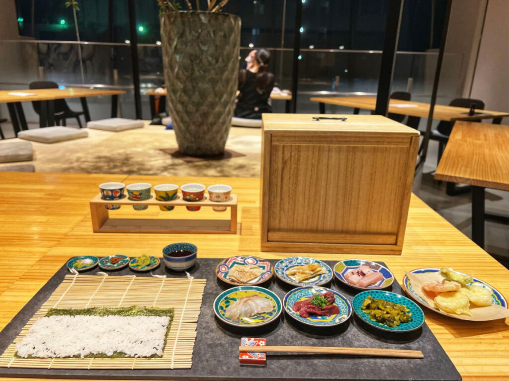 Ingredients to make sushi at Coil