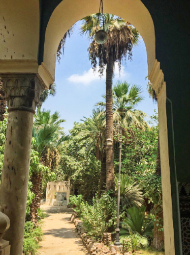 View at the royal grounds of Interior of Manial Palace