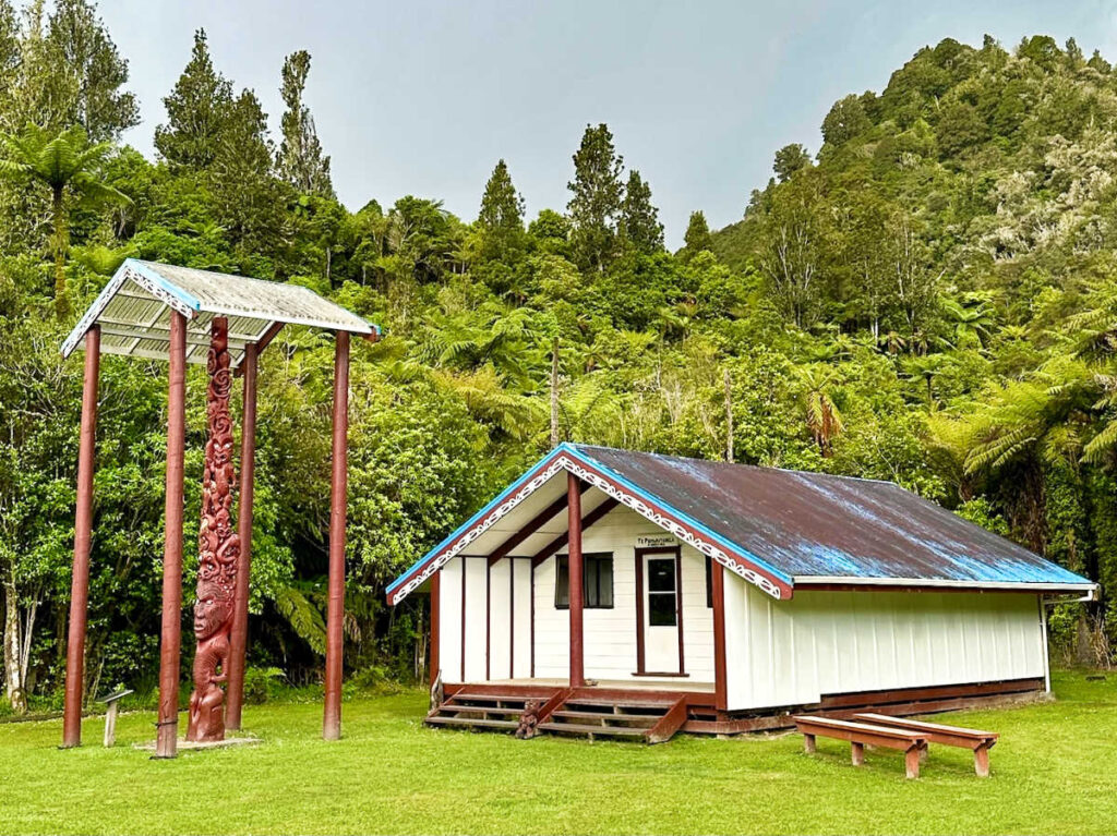 A traditional communal place surrounded by greenery