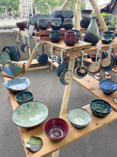 Some of the local creation at the Marché de la Création