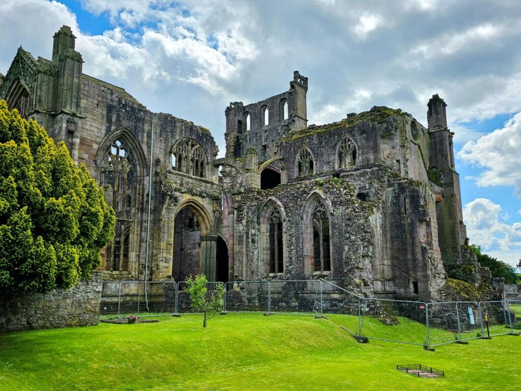 View outside the Melrose Abbey