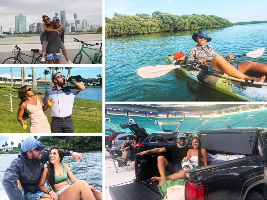 A photo collage of Miami, Florida writer