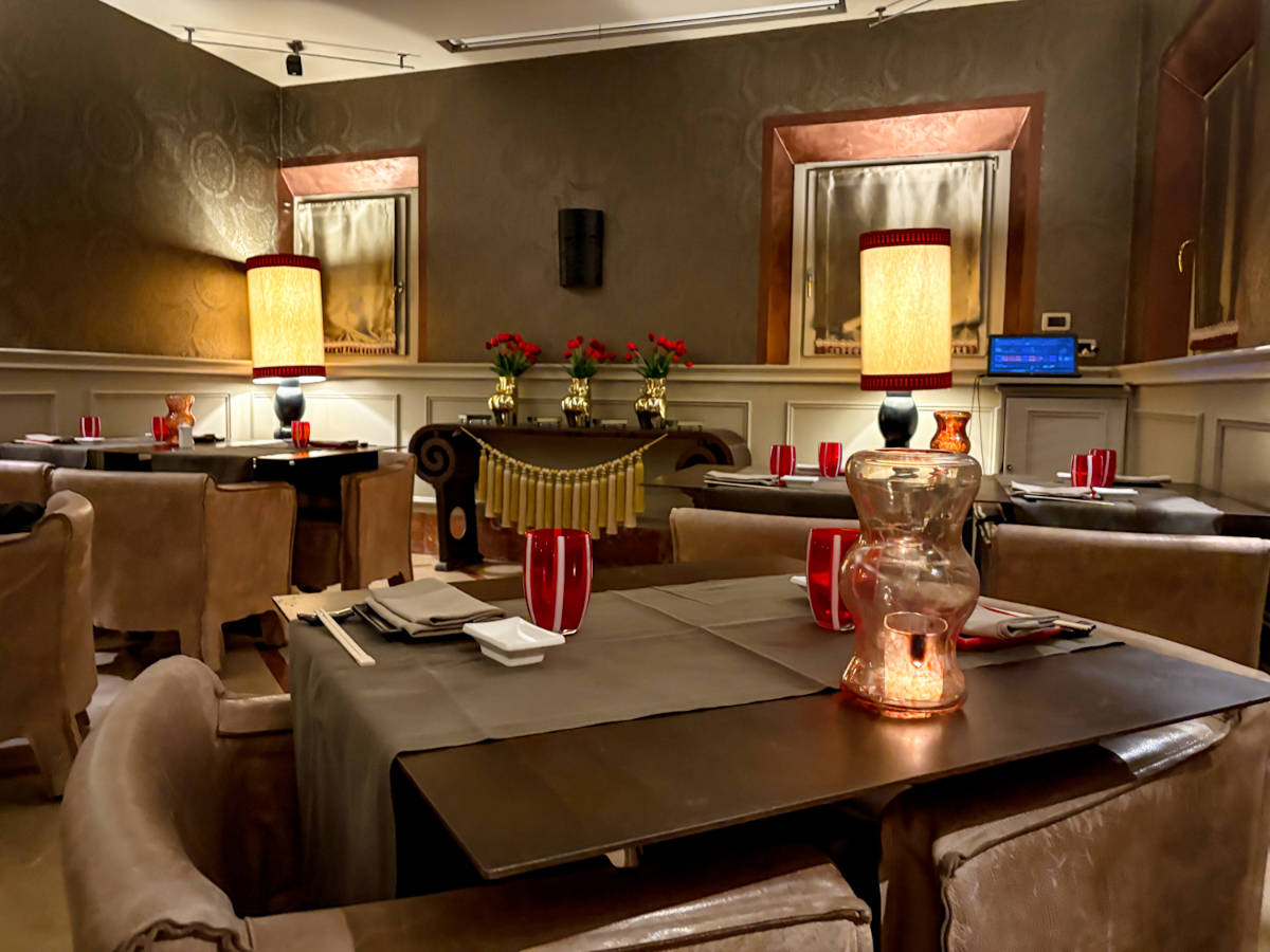 View from the inside of the Mirai Japanese Sushi Bar