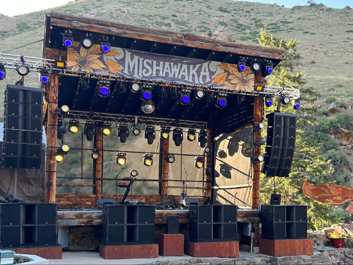 View of the concert stage of Mishawaka 