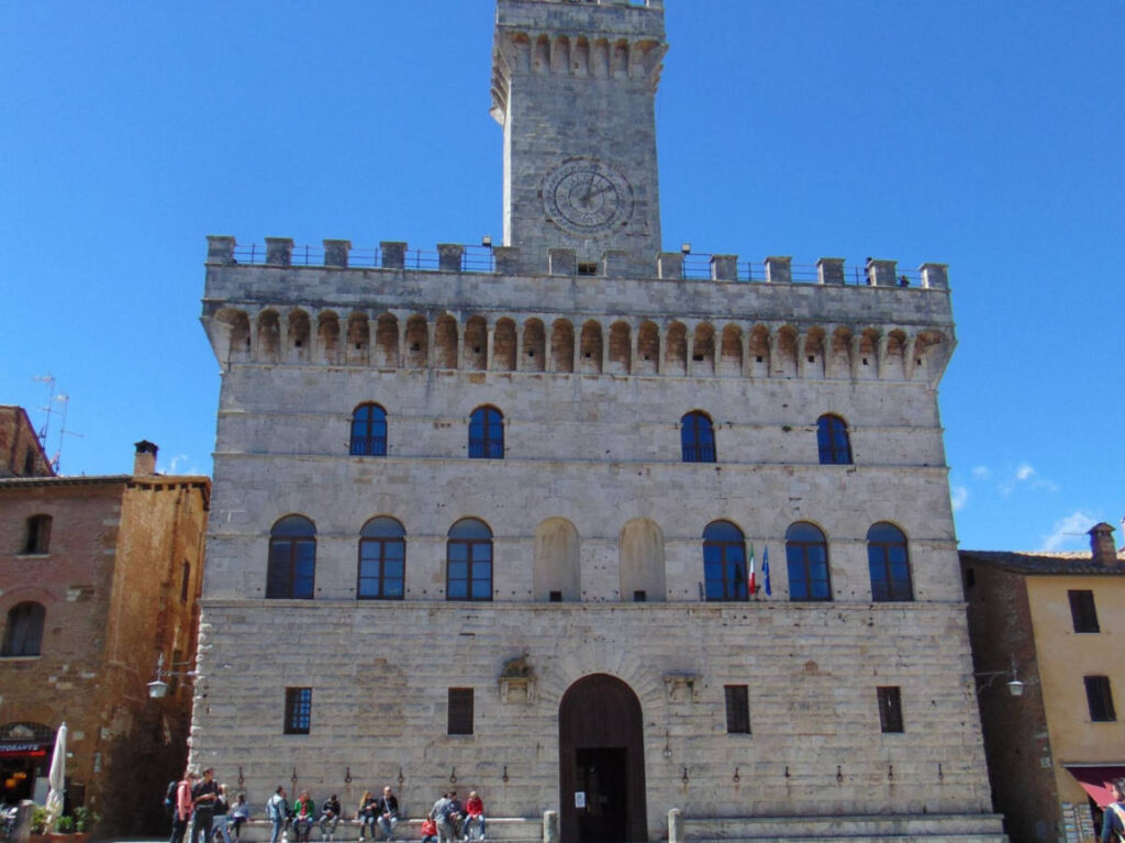 Exterior of the Piazza Grande in Montepulciano