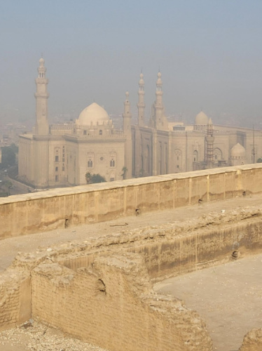 The Mosque-Madrasa of Sultan Hasan from afar