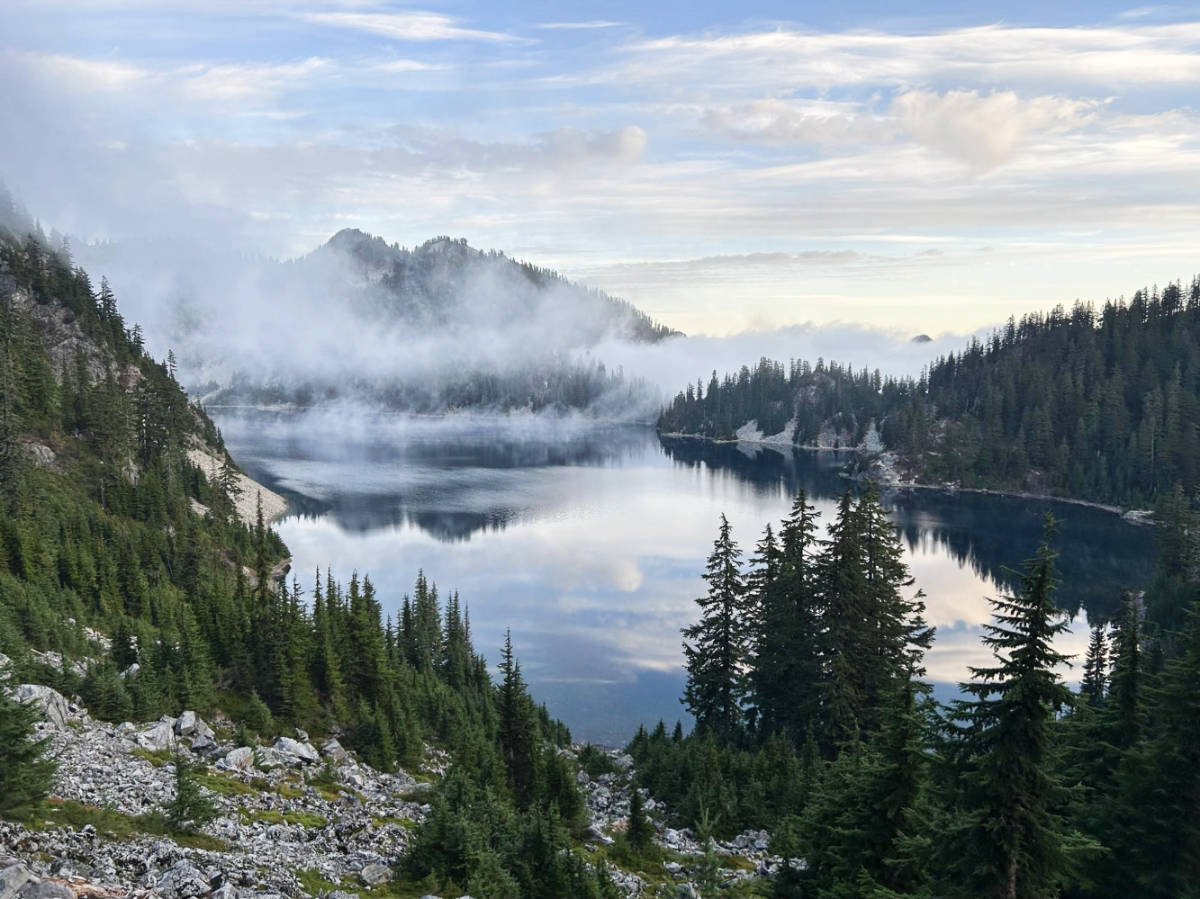 Scenic view at the Mount Baker Snoqualmie National Forest