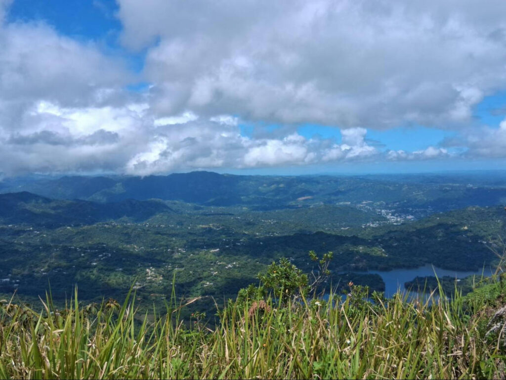 Overlooking mountain views from Cerro Morales