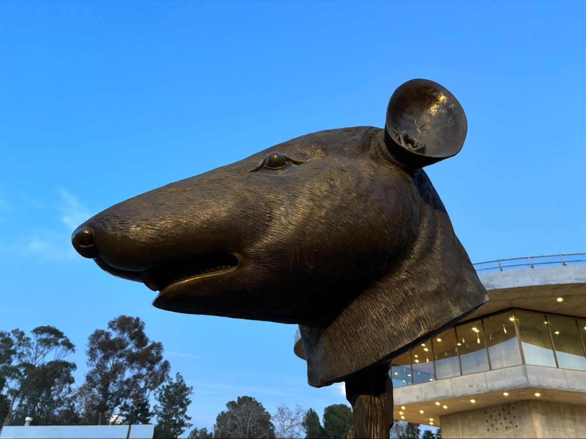 A Mouse statue at the Los Angeles County Museum of Art