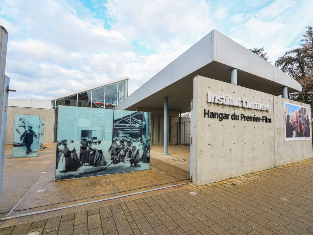 View at the entrance of Musée Lumiere and Institute
