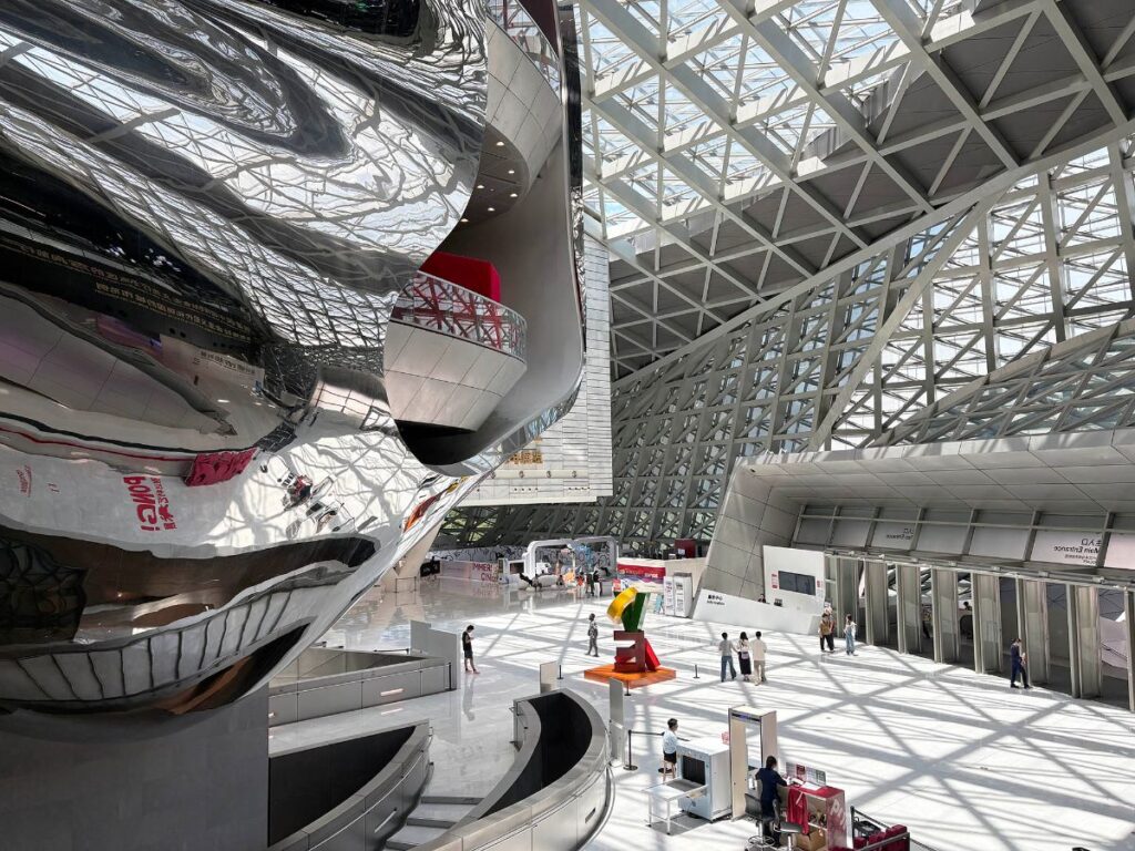 View of the modern architecture inside the Museum of Contemporary Art and Urban Planning