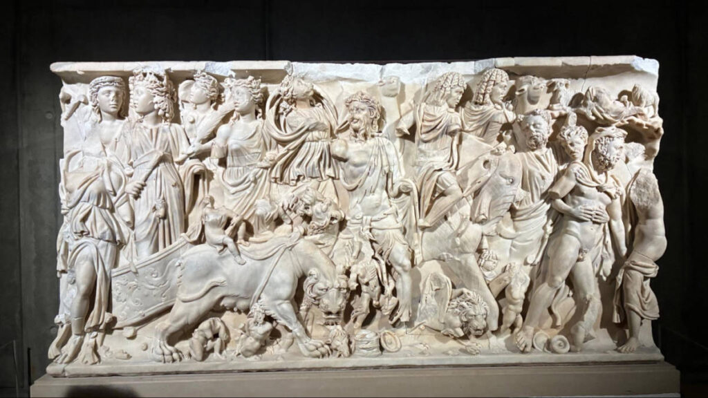 The La Table claudienne displayed at the Museum of Gallic-Roman History & Amphitheater